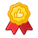پیش‌نمایش فایل thumb-up-medal-3246833 از پک جوایز و دستاوردها