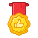 پیش‌نمایش فایل thumb-up-medal-3246841 از پک جوایز و دستاوردها