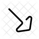 پیش‌نمایش فایل arrow-right-down-3531118 از پک ناوبری تک‌خطی