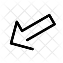 پیش‌نمایش فایل hard-arrow-lett-down-3531128 از پک ناوبری تک‌خطی