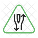 پیش‌نمایش فایل double-lane-ahead-1 از پک Traffic Signs 