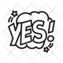 پیش‌نمایش فایل yes-bubble-8669052 از پک کمیک
