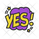 پیش‌نمایش فایل yes-bubble-8920482 از پک کمیک