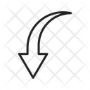 پیش‌نمایش فایل triangle-arrow-down-12443245 از پک فلش‌ها