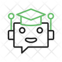 پیش‌نمایش فایل ai-tutor-bot-16277583 از پک ۲۵ آیکن سبز و مشکی هوش مصنوعی در آموزش