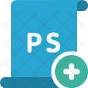 پیش‌نمایش فایل ps-adobe-file-photoshop-psd-plus-add-new از پک آیکون های کوچک: اسناد