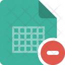 پیش‌نمایش فایل table-document-excel-speadsheet-xls-minus-remove-1 از پک آیکون های کوچک: اسناد