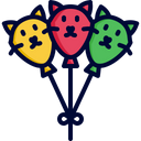 پیش‌نمایش فایل cat-balloons-10037434 از پک سرپرستی گربه