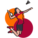 پیش‌نمایش فایل game-sport-badminton-racquet-shuttlecock-girl-court از پک ورزش ها