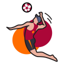 پیش‌نمایش فایل game-sport-volleyball-blocking-spiking-jump-ball از پک ورزش ها