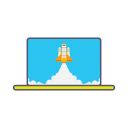 پیش‌نمایش فایل boost-marketing-rocket-launcher-business-laptop از پک تقویت کسب وکار