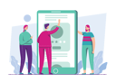 پیش‌نمایش فایل business-team-working-on-social-media-marketing-3394523 از پک بازاریابی