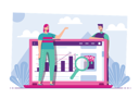 پیش‌نمایش فایل employees-analyzing-product-advertising-3394517 از پک بازاریابی
