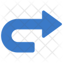 پیش‌نمایش فایل curved-right-arrow-5345416 از پک فلش‌ها