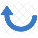 پیش‌نمایش فایل semi-up-left-arrow-5345474 از پک فلش‌ها