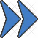 پیش‌نمایش فایل double-right-arrow-5345624 از پک فلش‌ها