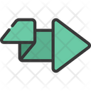 پیش‌نمایش فایل folded-right-arrow-5345638 از پک فلش‌ها