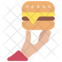 پیش‌نمایش فایل give-burger-5391017 از پک تحویل غذا