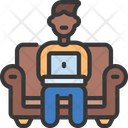 پیش‌نمایش فایل working-on-couch-5389760 از پک دفتر کار خانگی