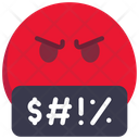پیش‌نمایش فایل cursing-6315766 از پک ایموجی - نسخه 2