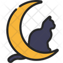 پیش‌نمایش فایل cat-on-moon-6505533 از پک هالووین