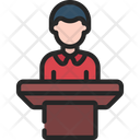 پیش‌نمایش فایل speaker-on-podium-6504891 از پک آموزش کسب و کار