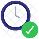 پیش‌نمایش فایل clock-check-6504978 از پک تأیید