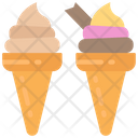 پیش‌نمایش فایل ice-cream-cones-1 از پک فست‌فود - فلت