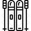 پیش‌نمایش فایل snow-skis از پک زمستانی - خطی