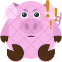 پیش‌نمایش فایل angry-piggy از پک حیوان – ایموجی‌ها