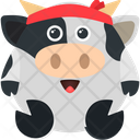 پیش‌نمایش فایل ninja-cow از پک حیوان – ایموجی‌ها