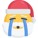 پیش‌نمایش فایل crying-santa از پک ایموجی سانتا