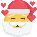 پیش‌نمایش فایل in-love-santa از پک ایموجی سانتا