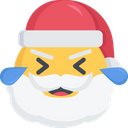 پیش‌نمایش فایل laughing-santa از پک ایموجی سانتا