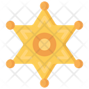 پیش‌نمایش فایل sheriff-badge-1548787 از پک اجرای قانون - فلت