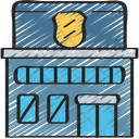 پیش‌نمایش فایل police-station-1548909 از پک اجرای قانون - اسکیسی