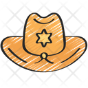 پیش‌نمایش فایل sheriff-hat-1548902 از پک اجرای قانون - اسکیسی
