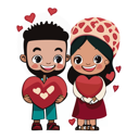 پیش‌نمایش فایل couple-holding-heart-10950724 از پک روز ولنتاین