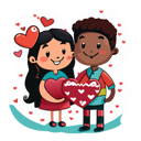 پیش‌نمایش فایل cute-couple-holding-heart-10950722 از پک روز ولنتاین