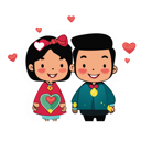 پیش‌نمایش فایل happy-couple-giving-standing-pose-10950721 از پک روز ولنتاین