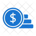 پیش‌نمایش فایل dollar-coins-stacked از پک کسب و کار