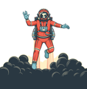 پیش‌نمایش فایل spaceman-in-space-suit-with-vulcan-salute-gesture-8711811 از پک فضانورد در لباس فضایی