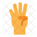 پیش‌نمایش فایل four-finger-2939089 از پک علامت و حرکت دست