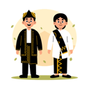 پیش‌نمایش فایل banten-traditional-couple-in-cultural-clothing-11880029 از پک زوج سنتی اندونزی در لباس فرهنگی