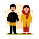 پیش‌نمایش فایل jakarta-traditional-couple-in-cultural-clothing-11880032 از پک زوج سنتی اندونزی در لباس فرهنگی