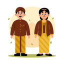 پیش‌نمایش فایل jawa-tengah-traditional-couple-in-cultural-clothing-central-java-11880035 از پک زوج سنتی اندونزی در لباس فرهنگی