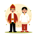 پیش‌نمایش فایل maluku-traditional-couple-in-cultural-clothing-11880079 از پک زوج سنتی اندونزی در لباس فرهنگی