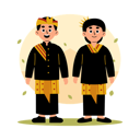 پیش‌نمایش فایل nusa-tenggara-barat-traditional-couple-in-cultural-clothing-west-nusa-tenggara-11880084 از پک زوج سنتی اندونزی در لباس فرهنگی