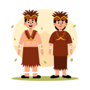 پیش‌نمایش فایل papua-traditional-couple-in-cultural-clothing-11880087 از پک زوج سنتی اندونزی در لباس فرهنگی
