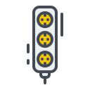 پیش‌نمایش فایل plug-389 از پک طرح کلی رنگی برق